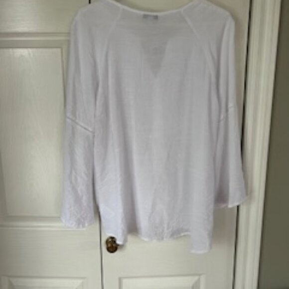 Long, wide sleeved large boho white shirt, NEVER WORN! - Picture 6 of 8